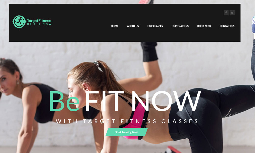 Target Fitness London website