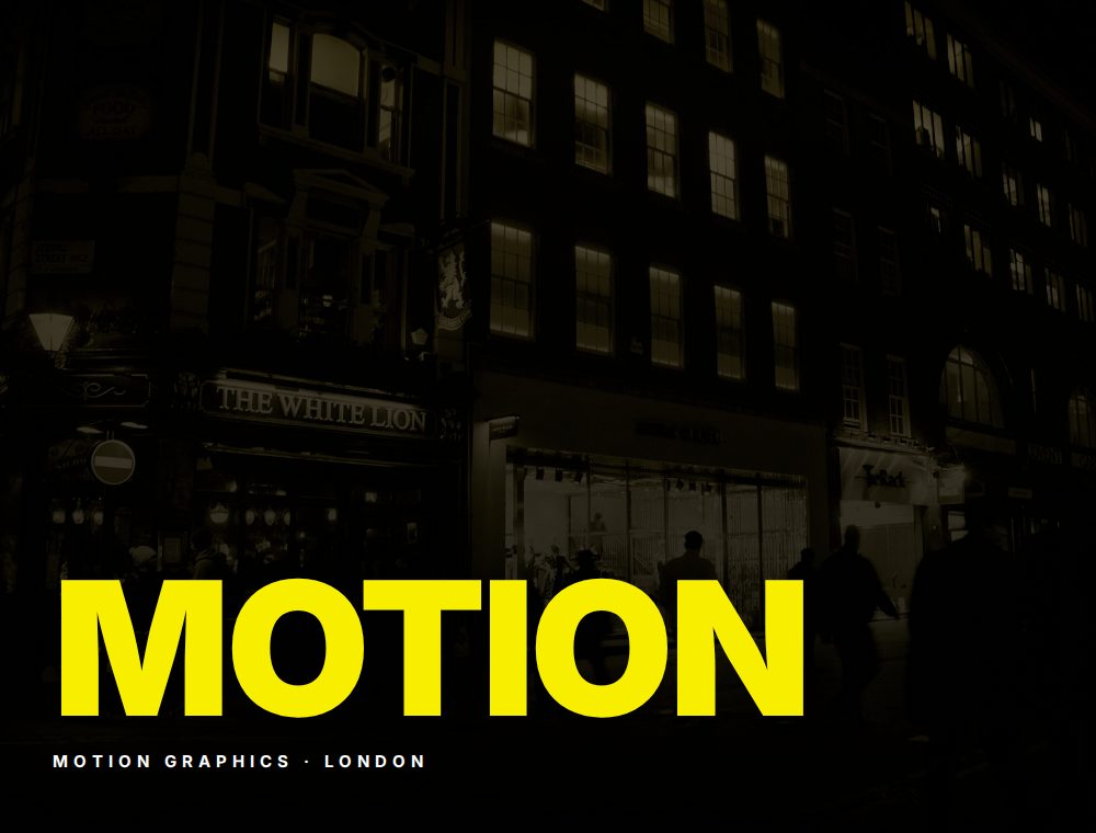 Motion graphics in London by Smart Graphix