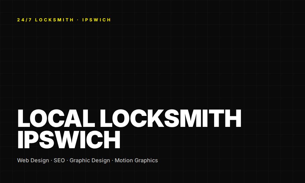 Local Locksmith Ipswich website preview